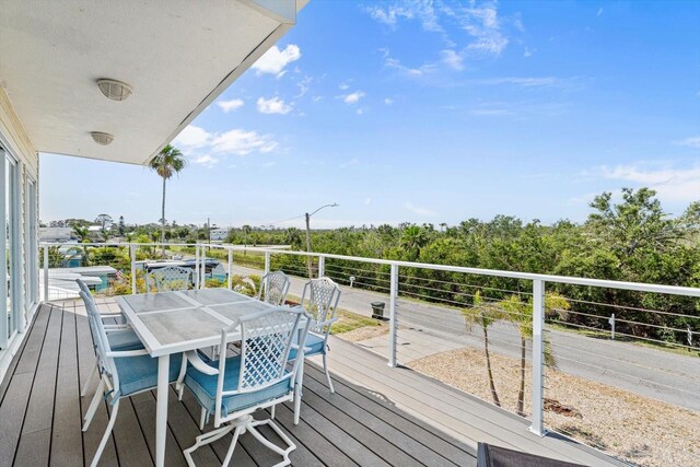 4717 Lemon Bay Dr, Venice, FL 34293 - view of wooden terrace