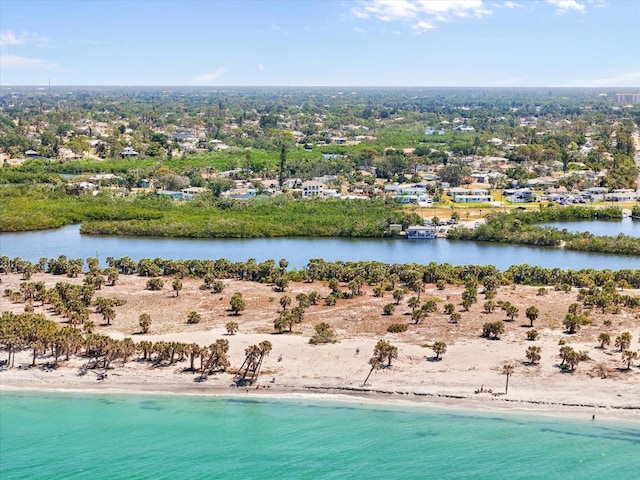 4717 Lemon Bay Dr, Venice, FL 34293 - birds eye view of property with a view of the beach and a water view