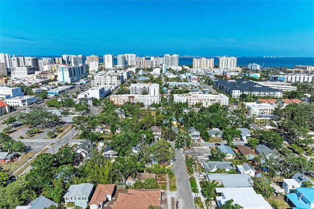 432 Adelia Ave, Sarasota, FL 34236 - drone / aerial view with a water view and a city view