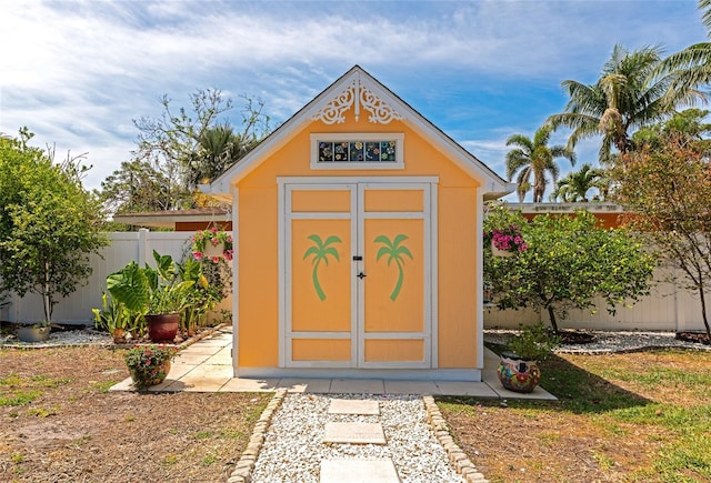 1722 Hazelwood St, Sarasota, FL 34231 - view of shed with a fenced backyard