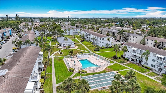 2321 Canal Dr Unit F25, Bradenton, FL 34207 - aerial view of a pool area