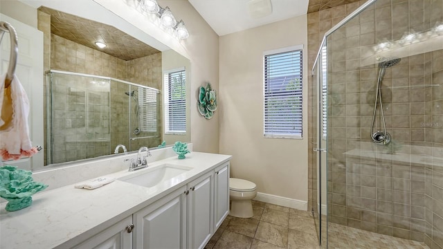 6919 Dominion Ln, Lakewood Ranch, FL 34202 - bathroom featuring vanity and a shower stall