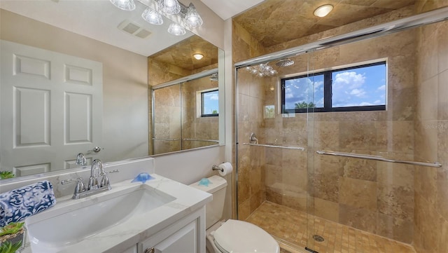 6919 Dominion Ln, Lakewood Ranch, FL 34202 - bathroom featuring vanity and a stall shower