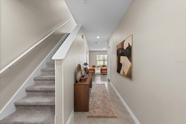 6314 Distant Haze Pl, Palmetto, FL 34221 - staircase featuring recessed lighting and baseboards