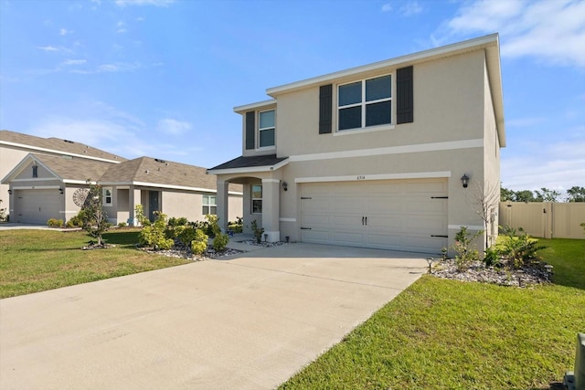 6314 Distant Haze Pl, Palmetto, FL 34221 - traditional home with stucco siding and a garage