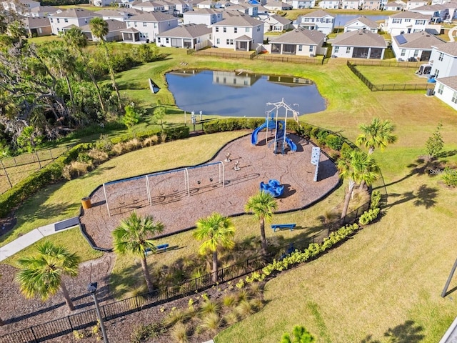 6314 Distant Haze Pl, Palmetto, FL 34221 - aerial perspective of suburban area featuring a large body of water and a community park