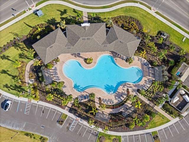 6314 Distant Haze Pl, Palmetto, FL 34221 - aerial view of property's location featuring a pool area
