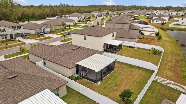 drone / aerial view featuring a residential view