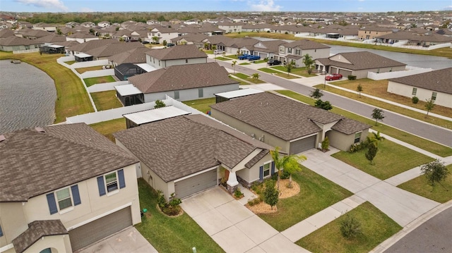 drone / aerial view featuring a residential view