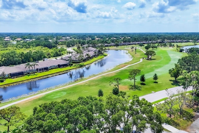5217 Chase Oaks Dr, Sarasota, FL 34241 - aerial view of a golf club, a nearby body of water, and a tree filled landscape