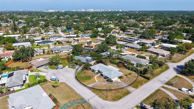 2702 Bedford Way, Sarasota, FL 34239 - bird's eye view featuring a residential view