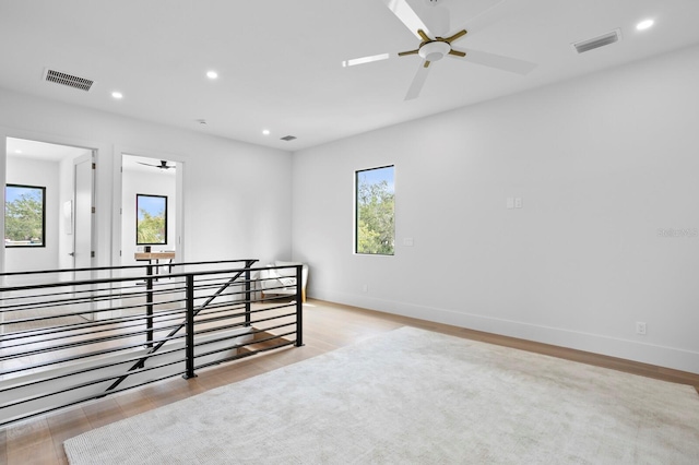 2554 Arlington St, Sarasota, FL 34239 - spare room featuring ceiling fan, visible vents, and plenty of natural light