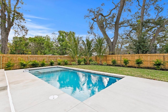 2554 Arlington St, Sarasota, FL 34239 - view of pool with a fenced in pool, a fenced backyard, and a patio area