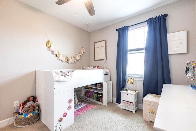 13422 Flat Woods Ter, Bradenton, FL 34211 - bedroom with carpet flooring and a ceiling fan
