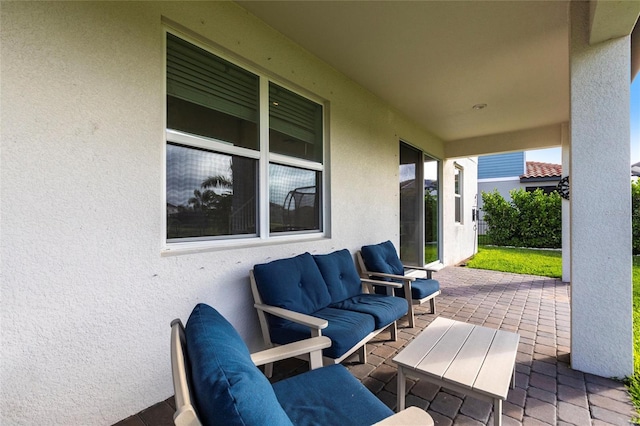 13422 Flat Woods Ter, Bradenton, FL 34211 - view of patio with an outdoor hangout area