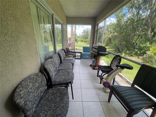 sunroom / solarium with a healthy amount of sunlight