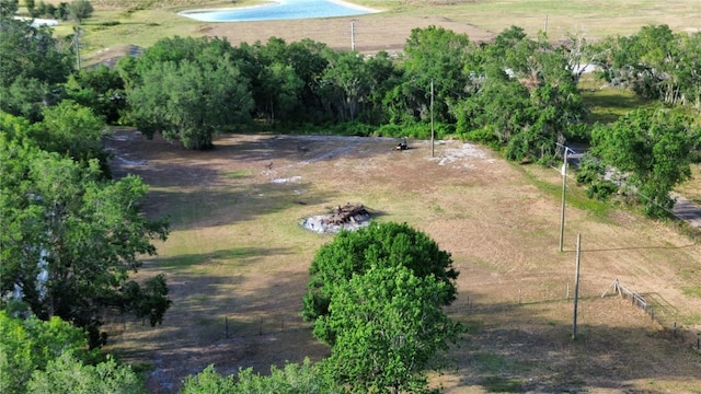 bird's eye view featuring a rural view