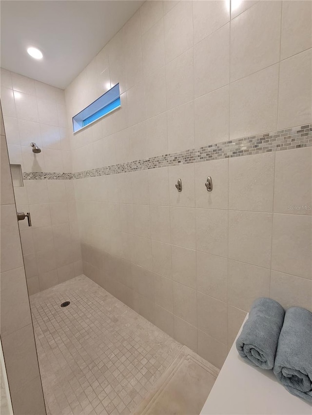 26017 Seastone Dr, Englewood, FL 34223 - bathroom featuring tiled shower