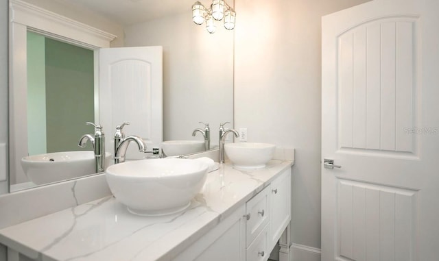 full bath featuring double vanity