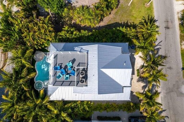 view from above of property