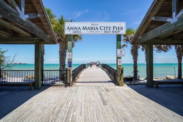 dock with a water view