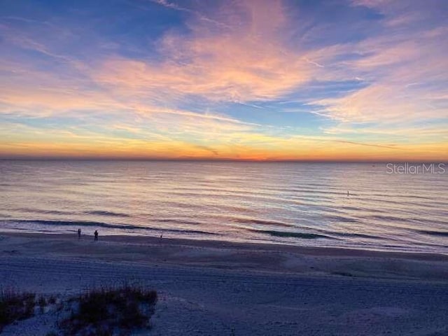 water view featuring local beach