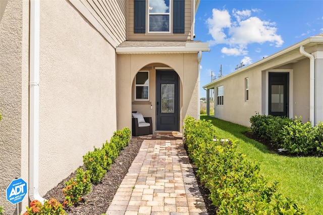 11430 Gallatin Trl, Parrish, FL 34219 - doorway to property featuring stucco siding
