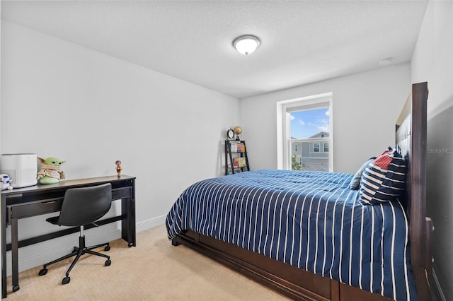 11430 Gallatin Trl, Parrish, FL 34219 - bedroom featuring carpet flooring, a desk, a textured ceiling, and baseboards
