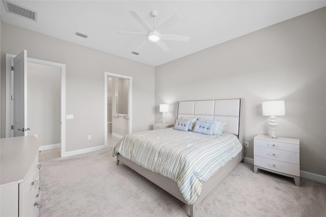6244 Talon Preserve Dr, Nokomis, FL 34275 - bedroom featuring baseboards, light carpet, and visible vents