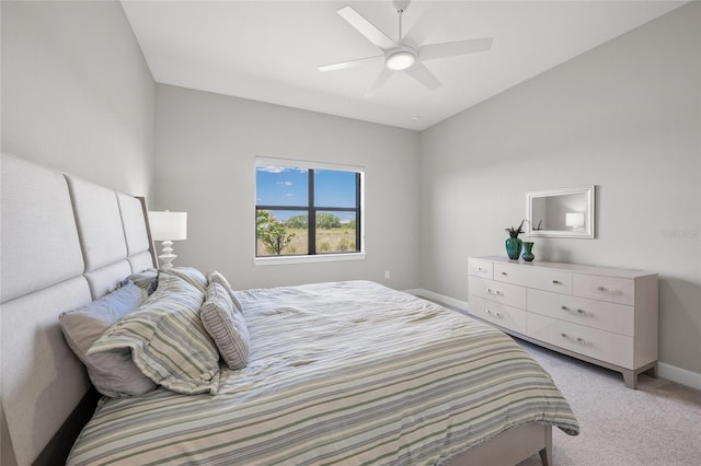 6244 Talon Preserve Dr, Nokomis, FL 34275 - bedroom featuring a ceiling fan, baseboards, and light carpet