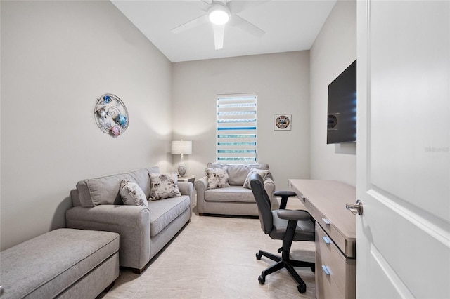 6244 Talon Preserve Dr, Nokomis, FL 34275 - office area with ceiling fan