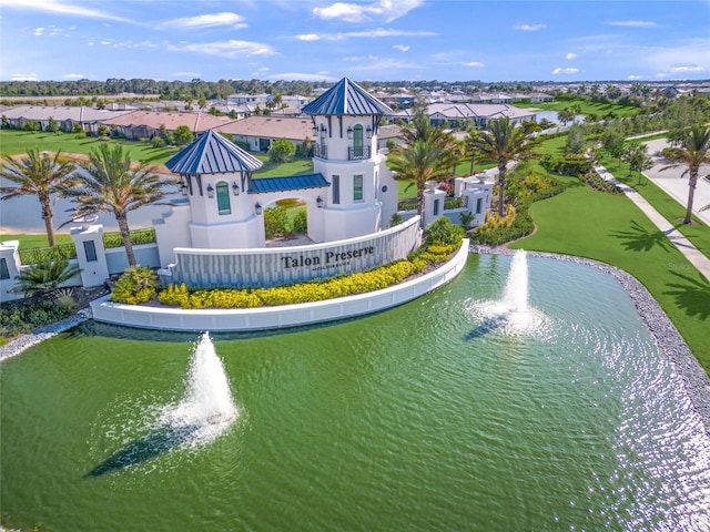 6244 Talon Preserve Dr, Nokomis, FL 34275 - aerial view with a water view and a residential view