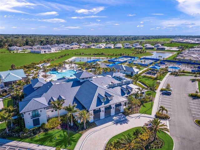 6244 Talon Preserve Dr, Nokomis, FL 34275 - bird's eye view featuring a residential view and a water view