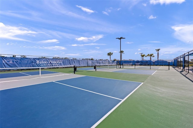 6244 Talon Preserve Dr, Nokomis, FL 34275 - view of tennis court featuring fence