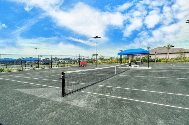 6244 Talon Preserve Dr, Nokomis, FL 34275 - view of tennis court with fence