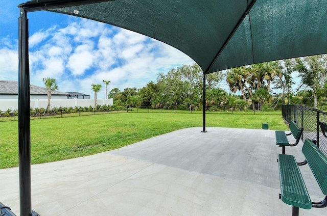 6244 Talon Preserve Dr, Nokomis, FL 34275 - view of patio / terrace with a fenced backyard