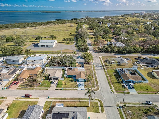 2402 16th St W, Palmetto, FL 34221 - aerial perspective of suburban area with a nearby body of water