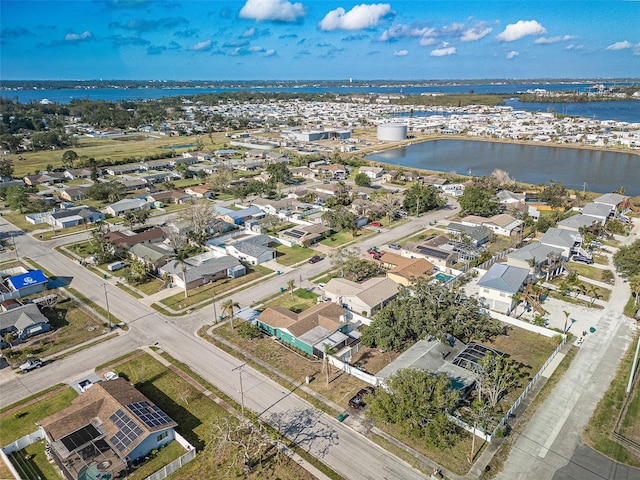 2402 16th St W, Palmetto, FL 34221 - aerial view of residential area with a nearby body of water