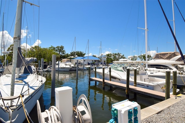 2402 16th St W, Palmetto, FL 34221 - dock area featuring a water view