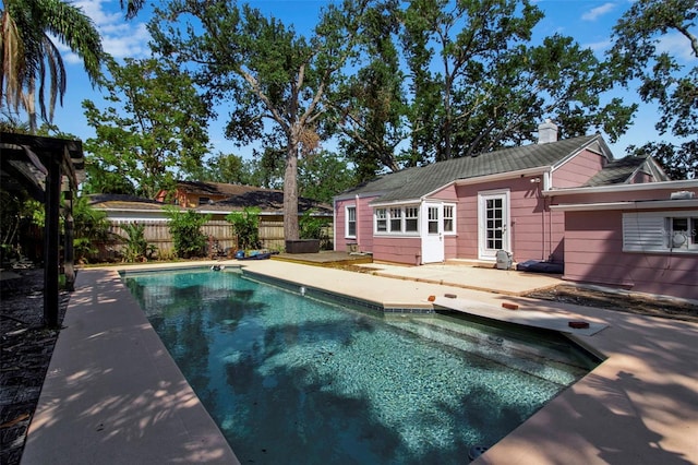 1830 Virginia Dr, Bradenton, FL 34205 - view of pool featuring a patio, a fenced in pool, and fence private yard