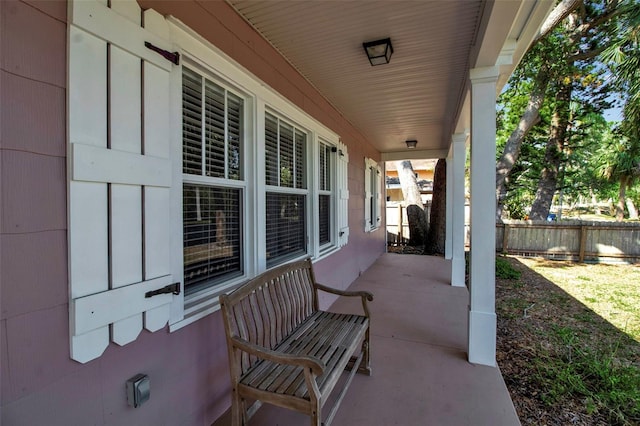 1830 Virginia Dr, Bradenton, FL 34205 - view of patio with covered porch and fence