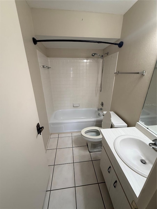 2808 60th Ave W Unit 1924, Bradenton, FL 34207 - bathroom with toilet, tile patterned floors, tub / shower combination, and vanity