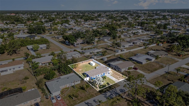3095 Pinetree St, Port Charlotte, FL 33952 - aerial perspective of suburban area featuring property boundaries highlighted