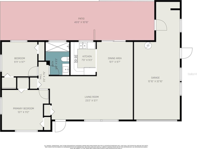3095 Pinetree St, Port Charlotte, FL 33952 - property floor plan
