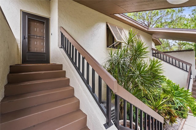 view of staircase