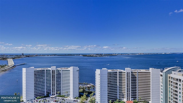 555 Quay Cmn Unit 1703, Sarasota, FL 34236 - bird's eye view with a water view