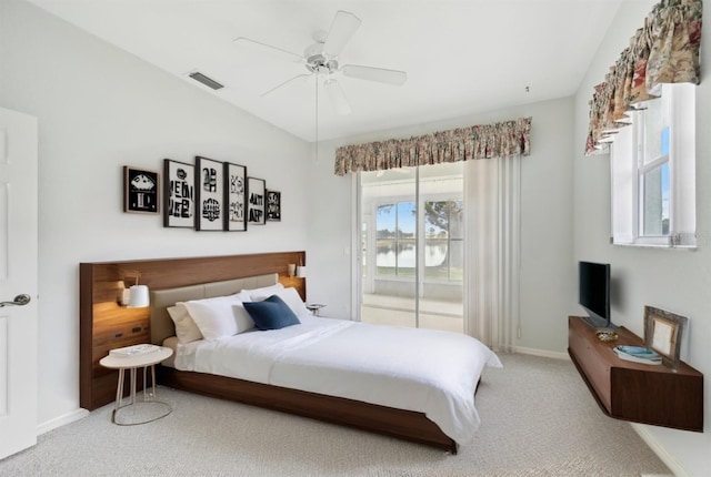 5596 Sabal Trace Dr, North Port, FL 34287 - bedroom with access to exterior, baseboards, and carpet floors