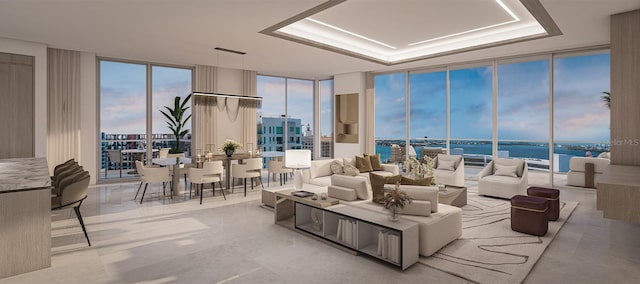 555 Quay Cmn Unit 1601, Sarasota, FL 34236 - common area featuring expansive windows and a water view