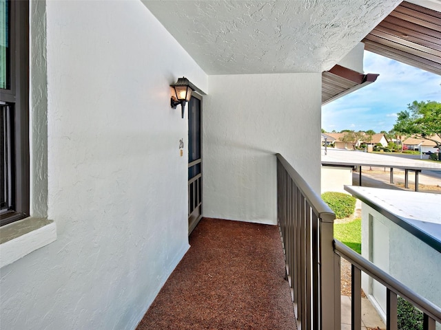 balcony featuring a residential view