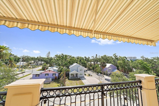 555 N Orange Ave Unit 307, Sarasota, FL 34236 - balcony featuring view of wooded area